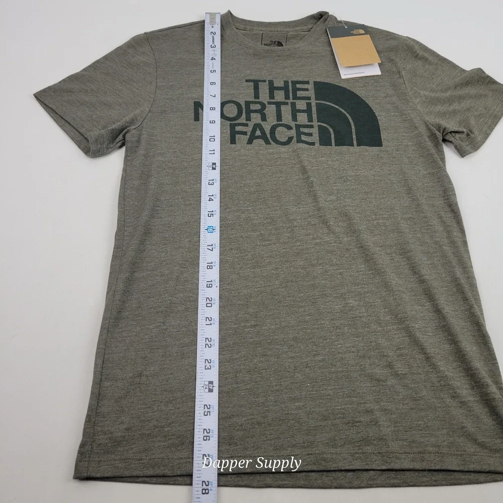 The North Face‎ Men's Small Tee Taupe Green Heather Slime Fit New